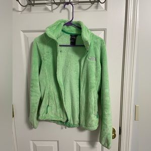 The north face jacket lime green xs super soft great condition